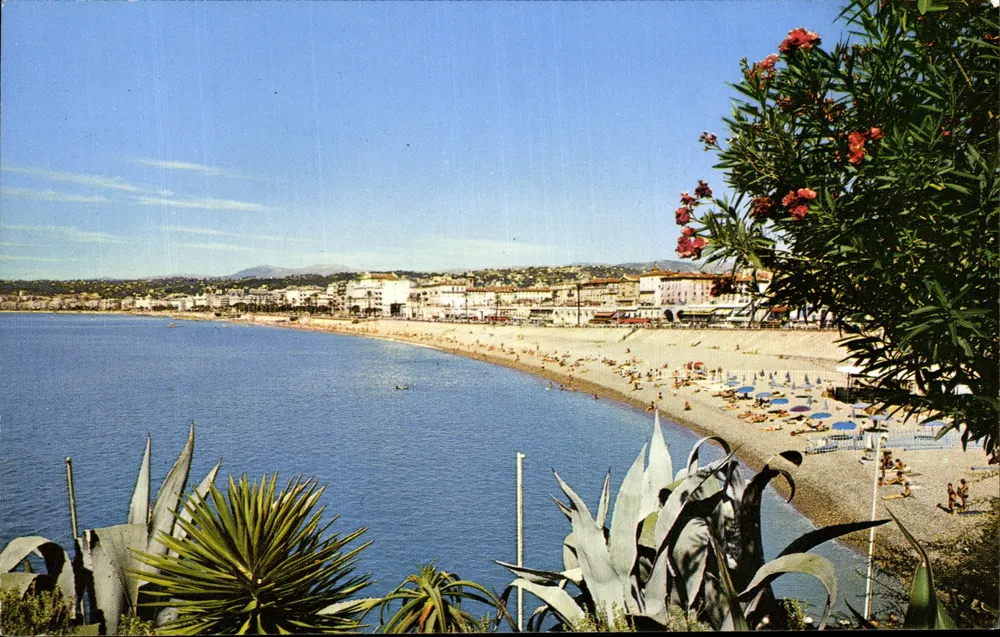 Nice — Strand der Ponchettes — Kunstausgabe Coulouet, n°209 - Vorderseite