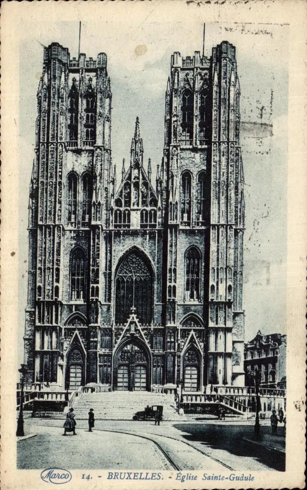 Bruxelas - Igreja de Santa Gudule — Marco, n°14 - Frente
