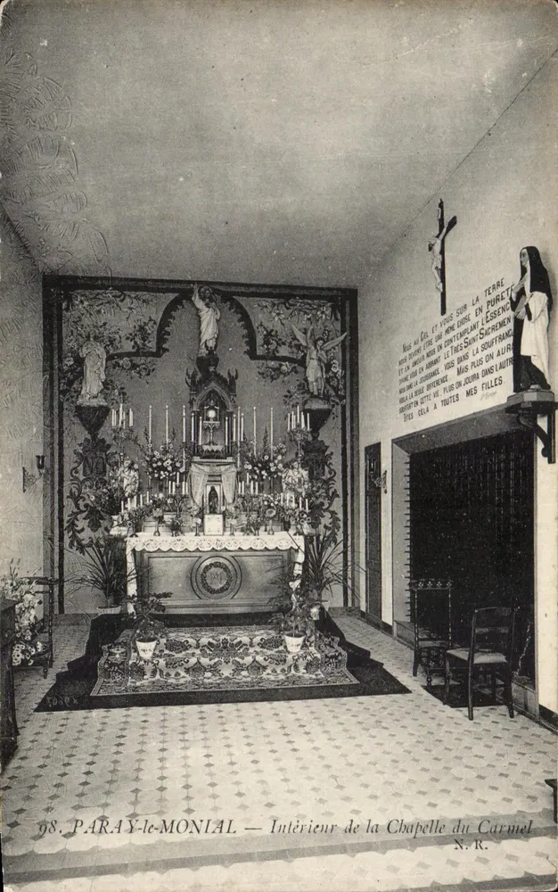 Paray-le-Monial — Innenraum der Kapelle des Carmel — N.R. n°68 - Vorderseite