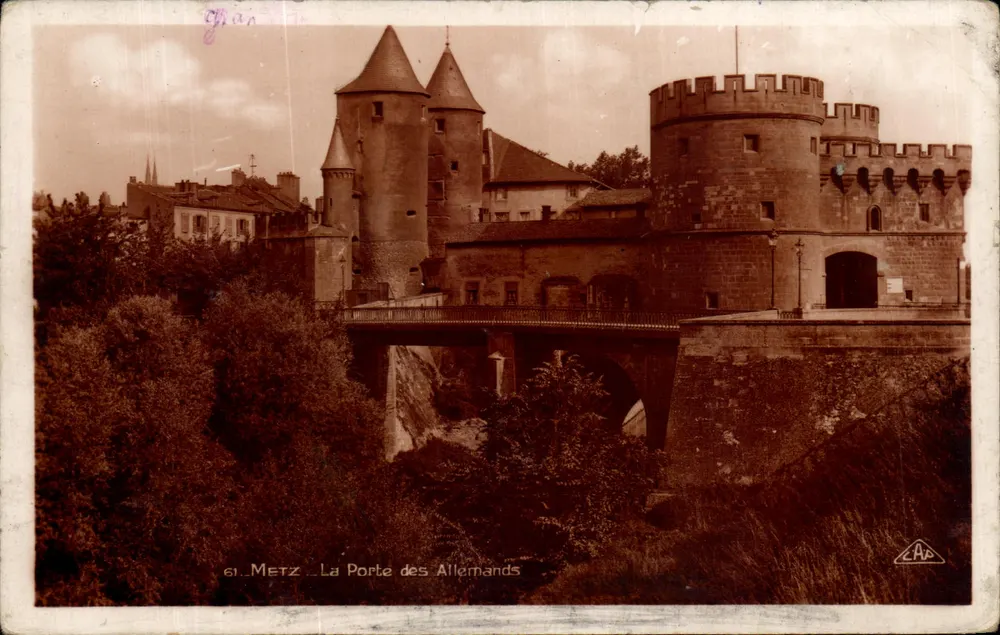 Metz — La Porte des Allemands — Verleger C. Au - Vorderseite