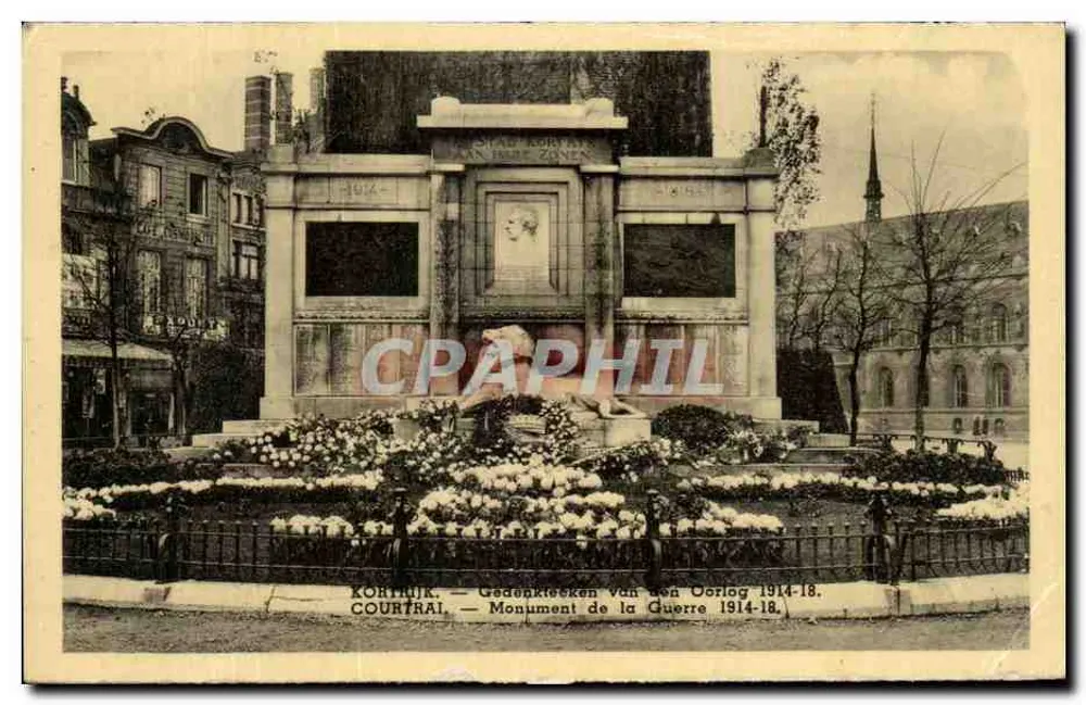 Kortrijk — Kriegsdenkmal 1914-18 — Ramsa Brux - Vorderseite