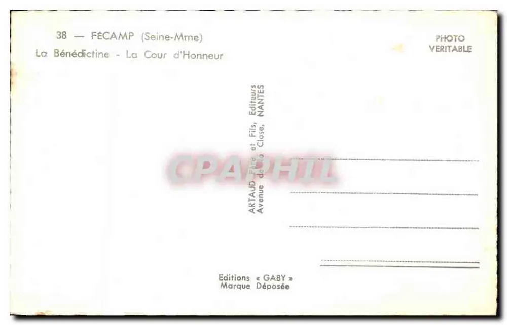 Fécamp — La Cour d'Honneur — Ediciones GABY - Reverso