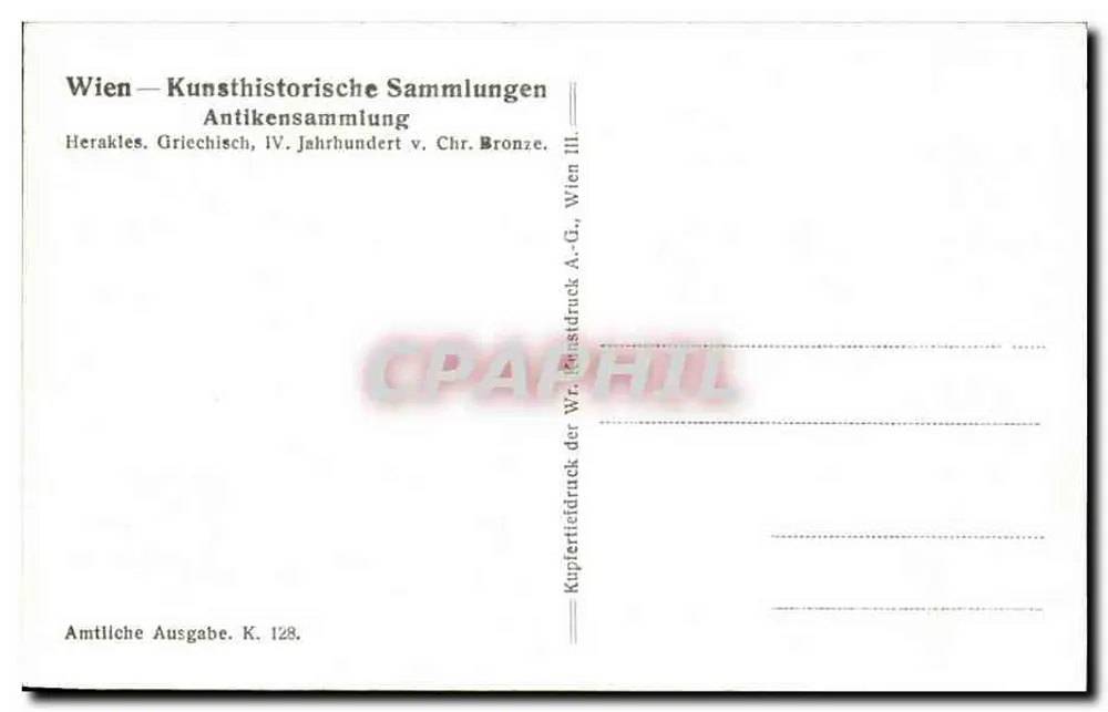 Herkules — Bronze-Statue aus dem 4. Jahrhundert v. Chr. — Wien, Kunsthistorische Sammlungen - Rückseite