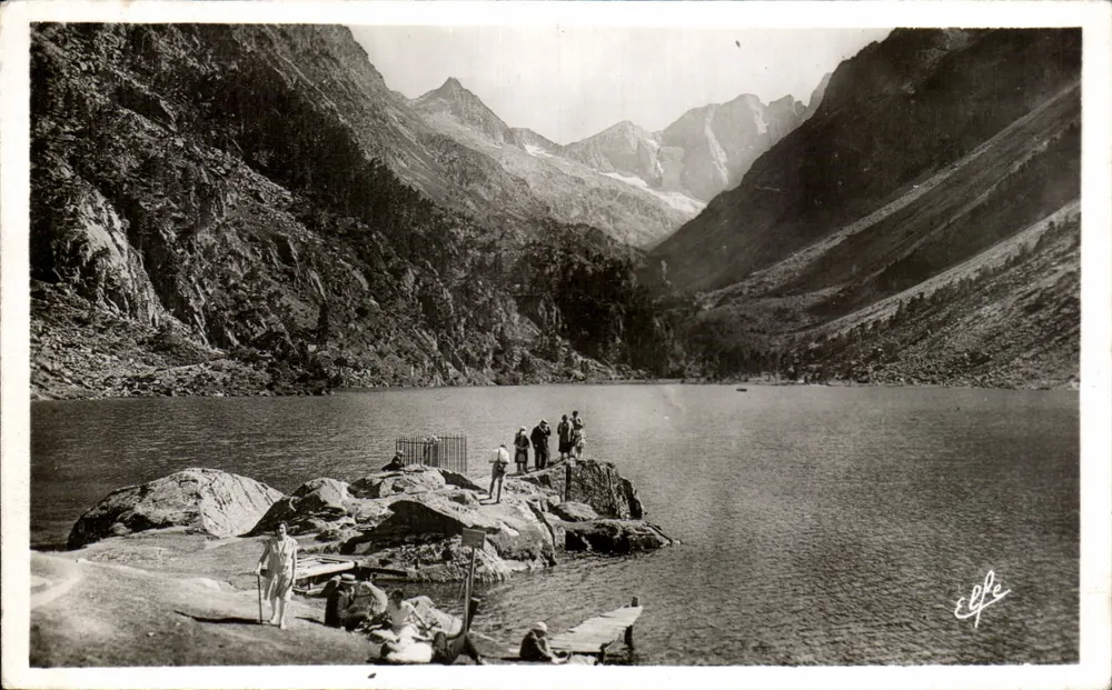 Cauterets — Il Lago di Gaube — Editore: Éditions Laquèche, n°4 - Recto
