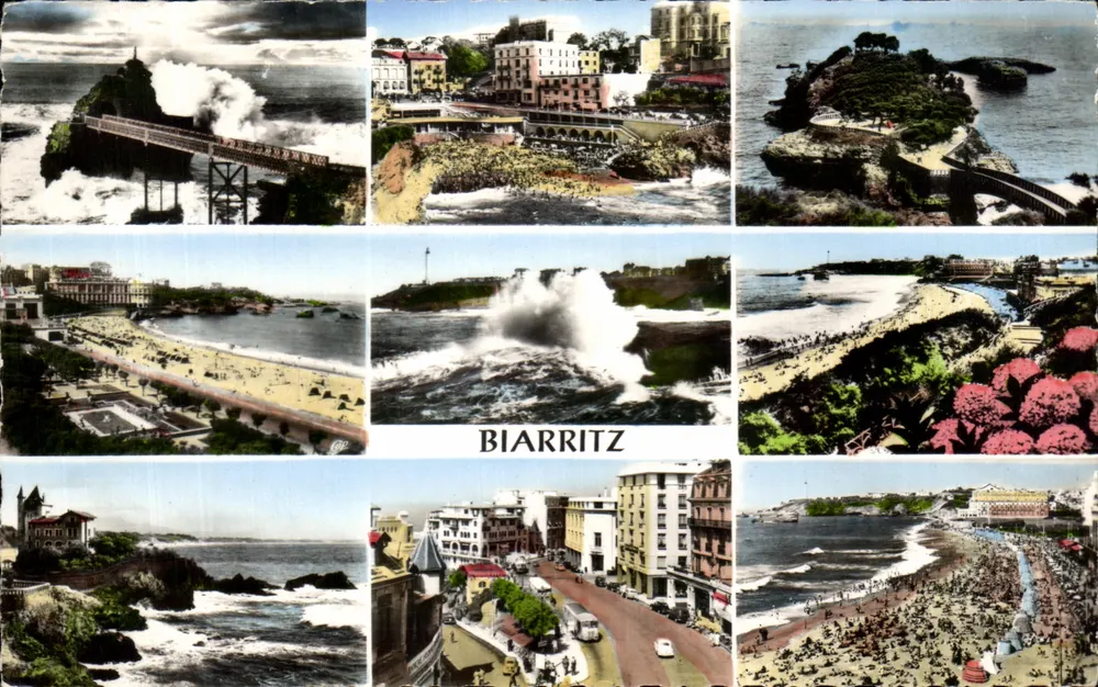 Biarritz — vista panorâmica — Réal-Photo - Frente