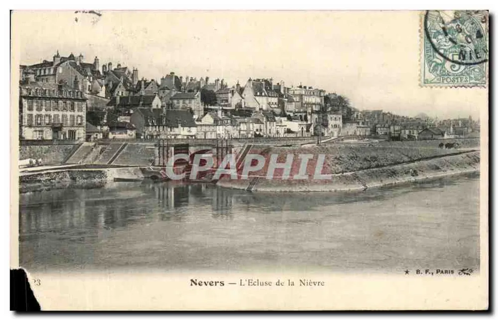 Nevers — L'Écluse de la Nièvre — B.F. PARIS - Frente