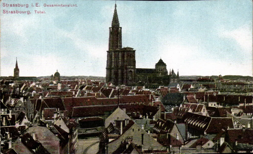 Strasbourg i.E. — Vista geral — Felix Lülb, Kunstverlagsanstalt, Strasbourg i.E. - Frente
