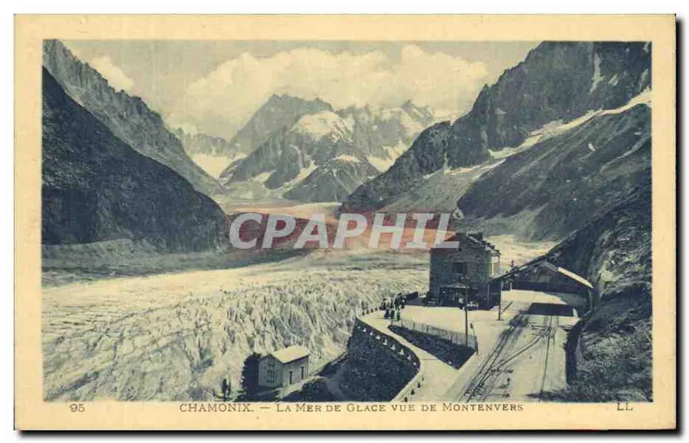 Chamonix — A Mar de Gelo vista de Montenvers — LL - Frente