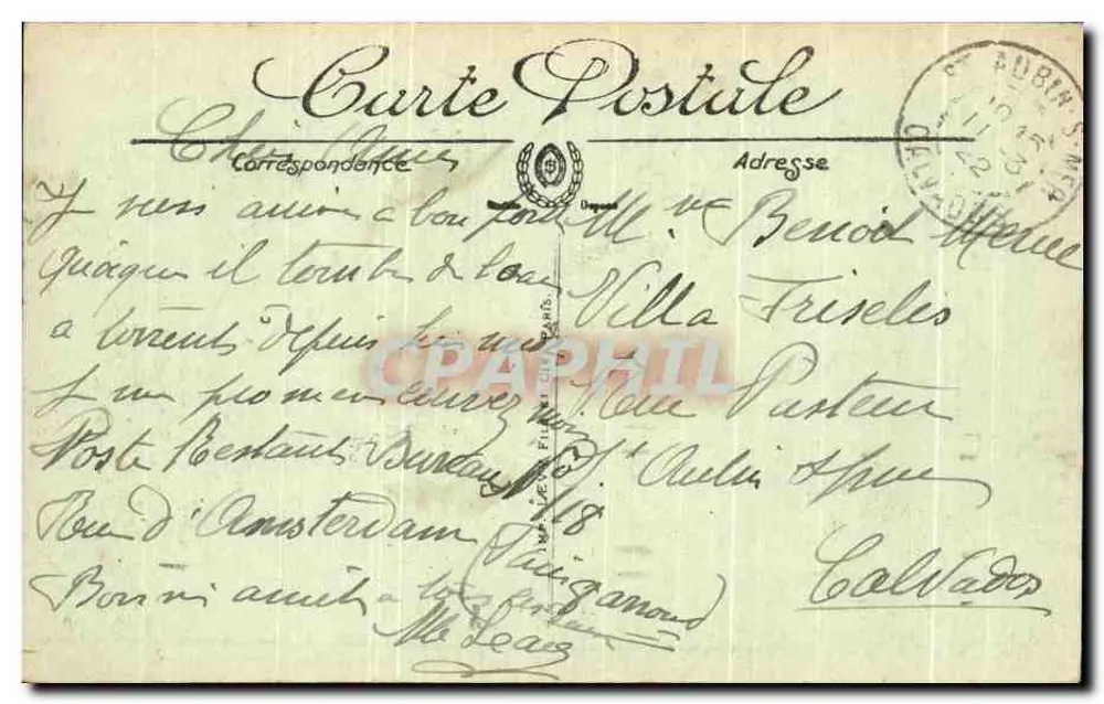 Paris — O Palácio do Luxemburgo — LL. - Verso