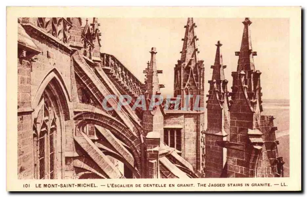 Mont-Saint-Michel — Die Seidenstufen aus Granit — LL. - Vorderseite