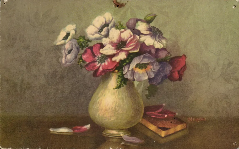 Bouquet de fleurs — nature morte — éditeur H. Elqouis - Frente
