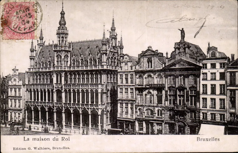A casa do Rei — Bruxelas — Edição G. Walkiers, Bruxelas. - Frente