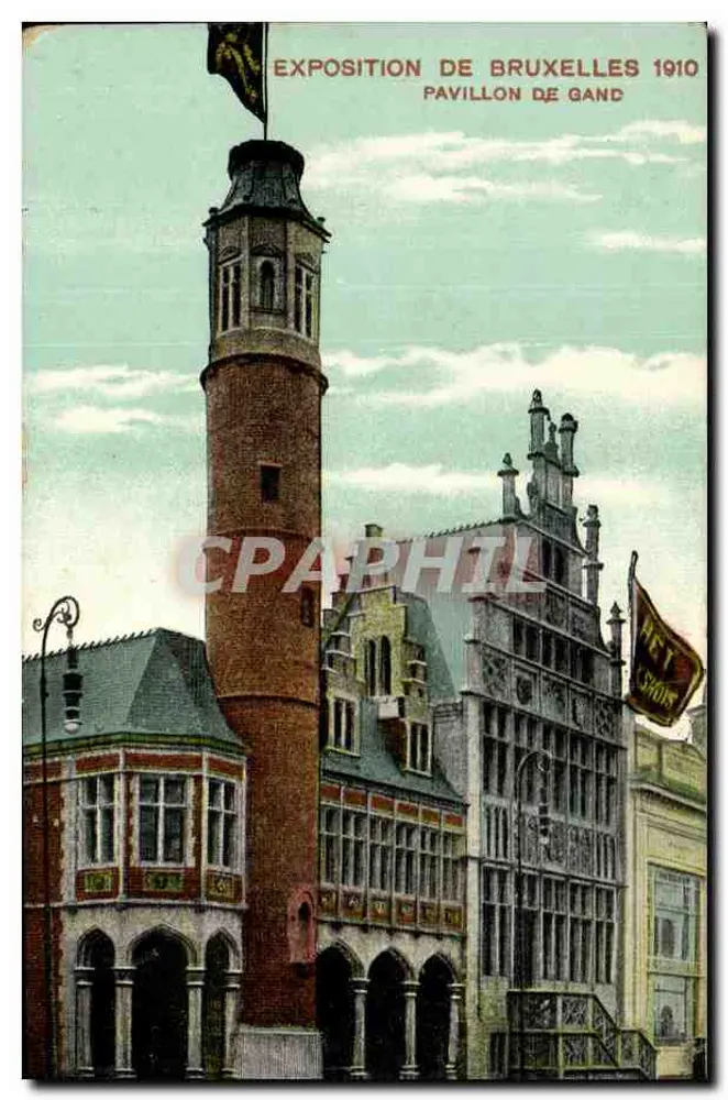 Pavillon Gand — Ausstellung Brüssel 1910 — H.F.T. Show - Vorderseite
