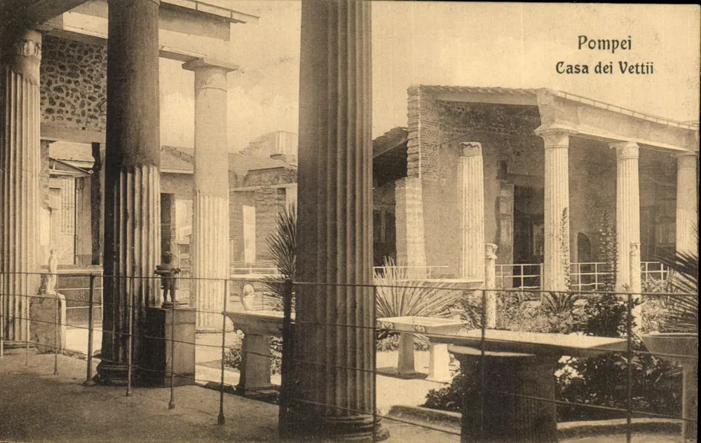 Pompeia — Casa dos Vettii — Ed. E. Ragozino, Galleria Umberto, Napoli 224 - Frente