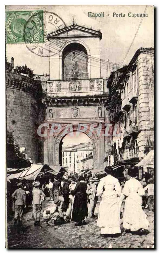 Napoli - Porta Capuana — éditeur E. Ragozino, série 22097 - Recto