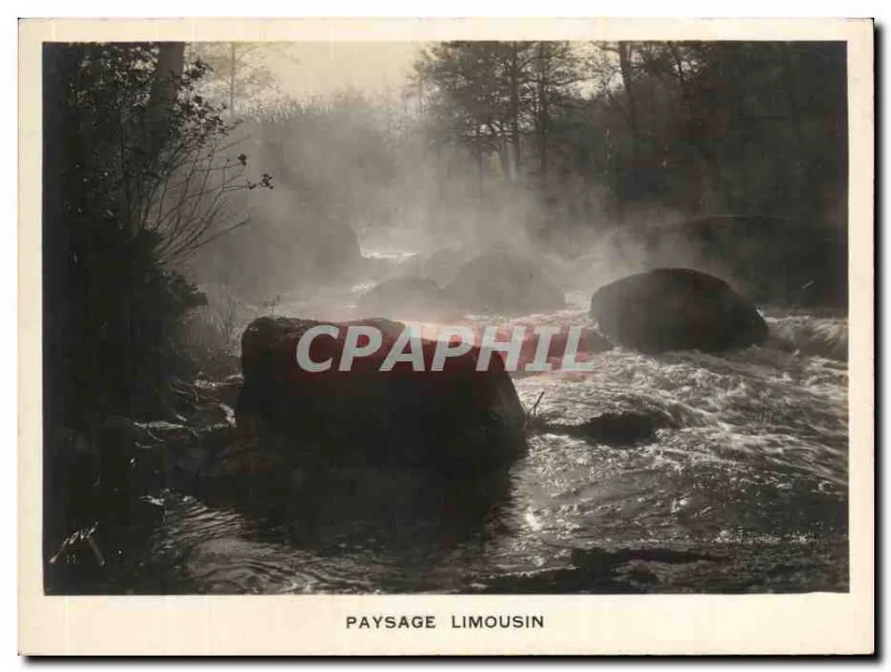 Paysage Limousin — rivière en forêt avec rochers — éditeur PAYSAGE LIMOUSIN - Frente