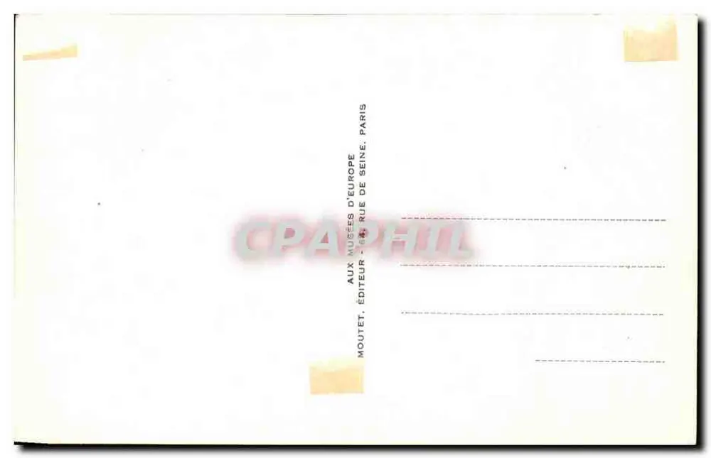 갈라 플라시디아의 무덤 — 내부, 5세기 모자이크, 좋은 목자 — AUX MUSÉES D'EUROPE, PARIS - 뒷면