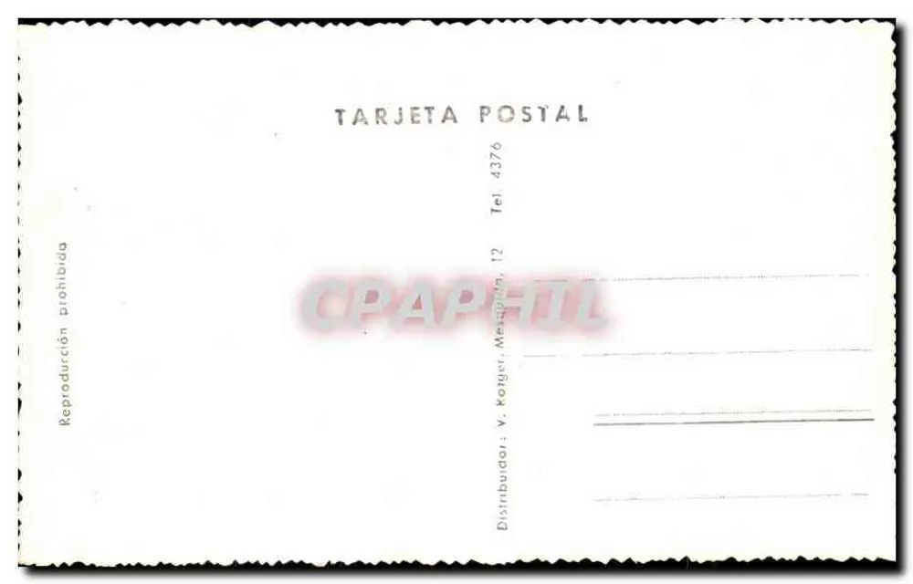 Interior de uma cela de Chopin em Mallorca (Valldemosa) — editor Zarrouk, n° 7868 - Verso