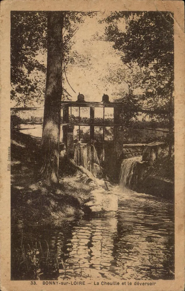BONNY-sur-LOIRE — La Cheuille und der Abfluss — Éditeur Joannuis, n° 33 - Vorderseite