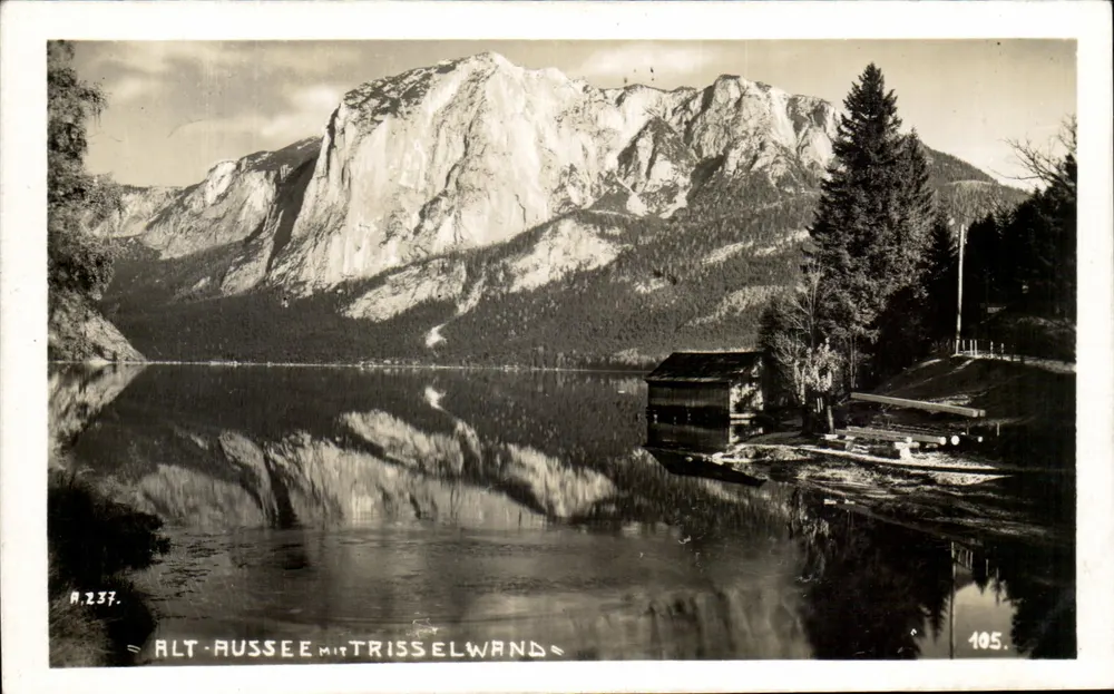 Alt-Russee com Trisselwand — vista lacustre com montanha — editor M. 237, n° 105 - Frente