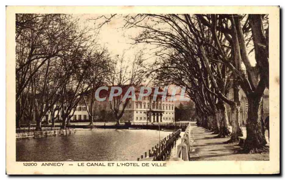 Annecy — Der Kanal und das Rathaus — Braun & Cie, Mulhouse-Dornach - Vorderseite