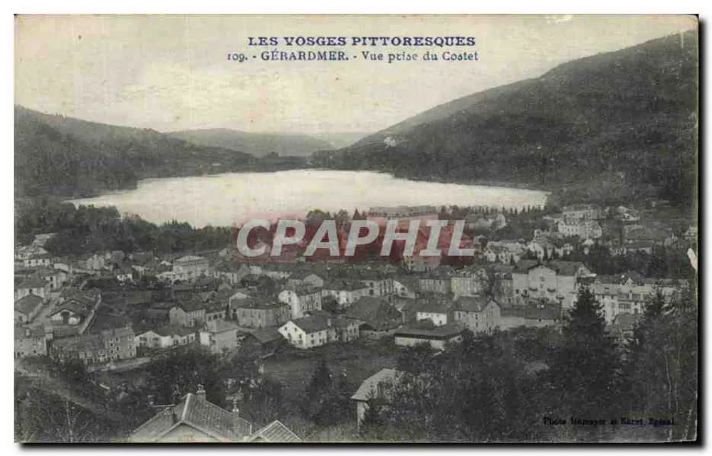 Gérardmer — Ansicht vom Costet — Verlag: Poche Mancey et Charr, Épinal - Vorderseite