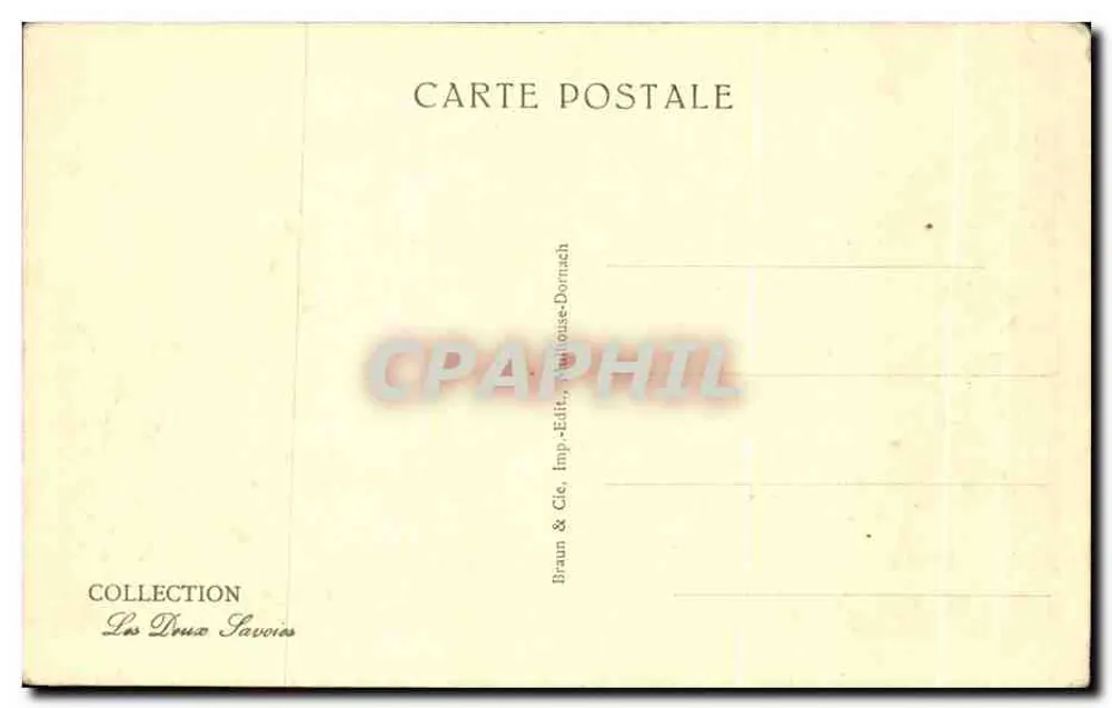 Annecy — O Porto — Braun & Cie, Imp.-Edit., Vallouise-Dornach - Verso