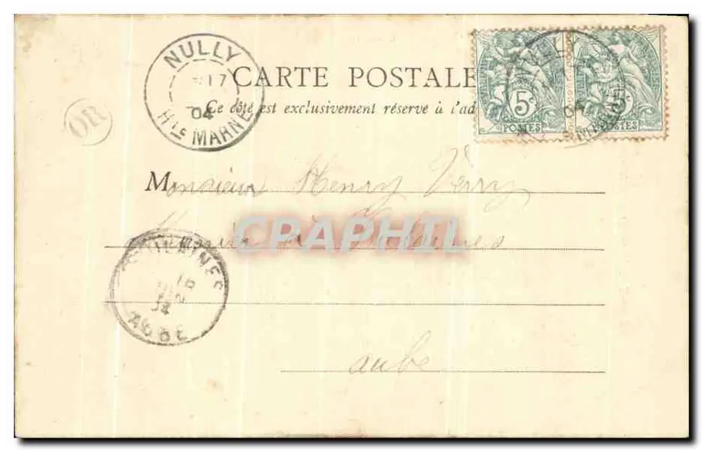 Versailles — Quarto de Luís XIV — B.F. Paris - Verso