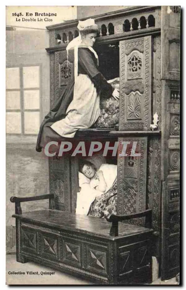 In Bretagne — Het Dubbele Bed Gesloten — Collectie Villard, Quimper - Voorkant