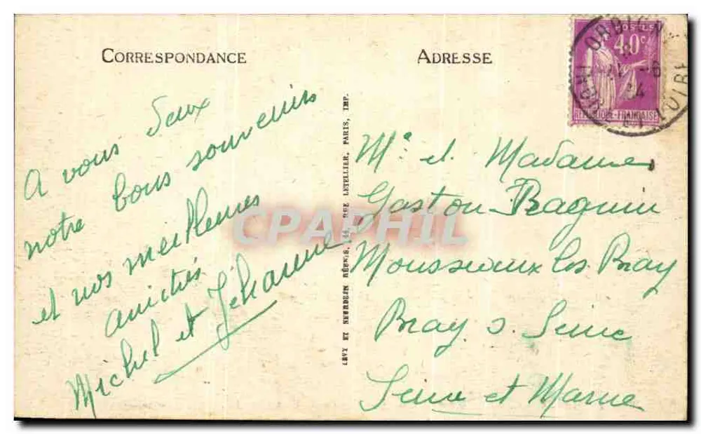 Saint-Aignan (L.-et-C.) — Vista Geral (Norte) — LL - Verso