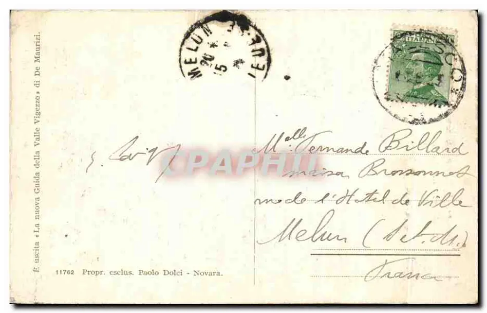 Valle Vigezzo - S. Maria Maggiore (m. 816) — vue partielle avec Toceno, éditeur Piòda di Crana - Rückseite