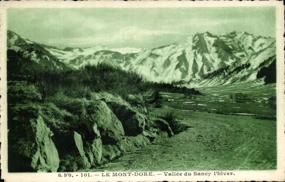 Mont-Dore — Vale do Sancy no inverno — G. D'O. - 101 - Frente