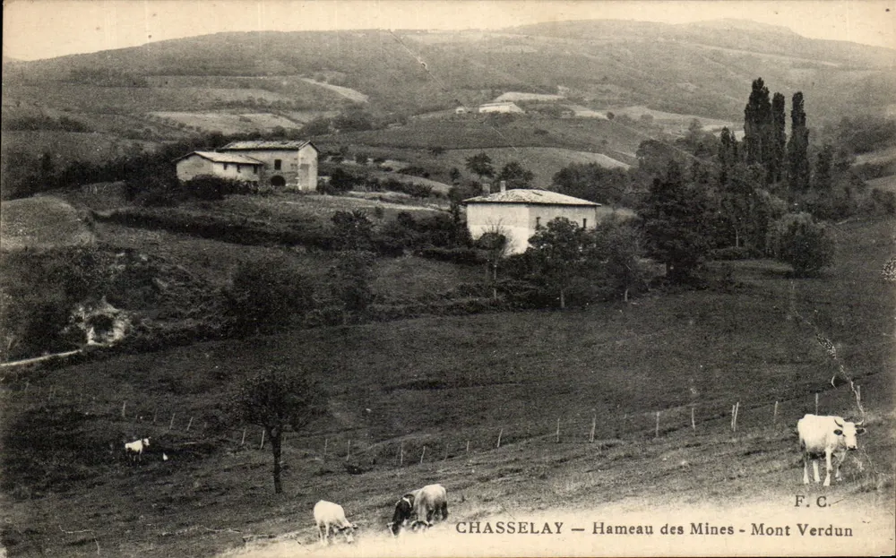 Chasselay — Hameau des Mines — Mont Verdun — F.C. - Vorderseite