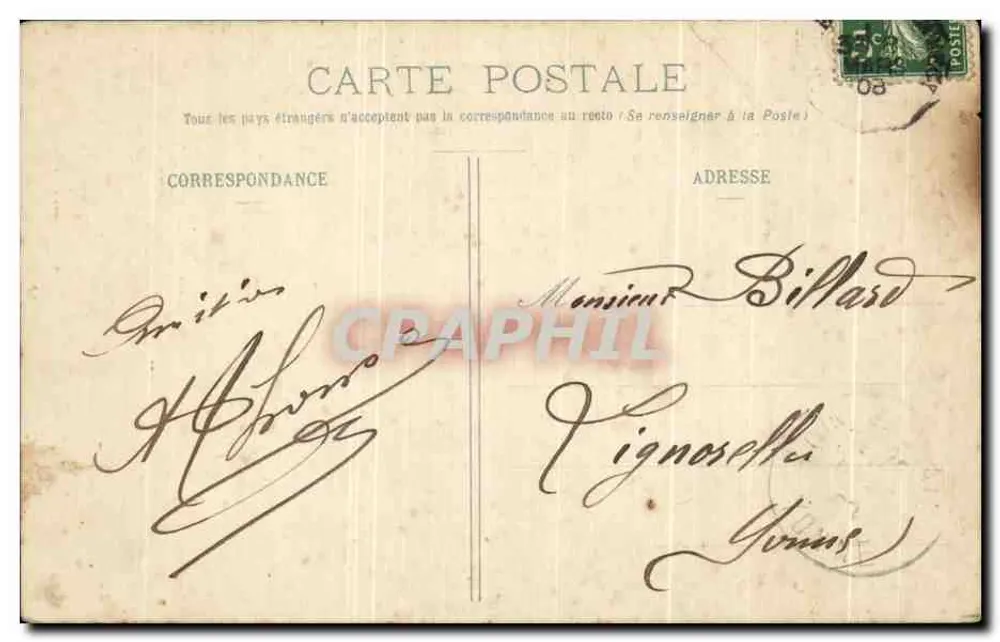 Druyes-les-Belles-Fontaines (Yonne) — O Castelo (Leste) — Editor L. Masse - Verso