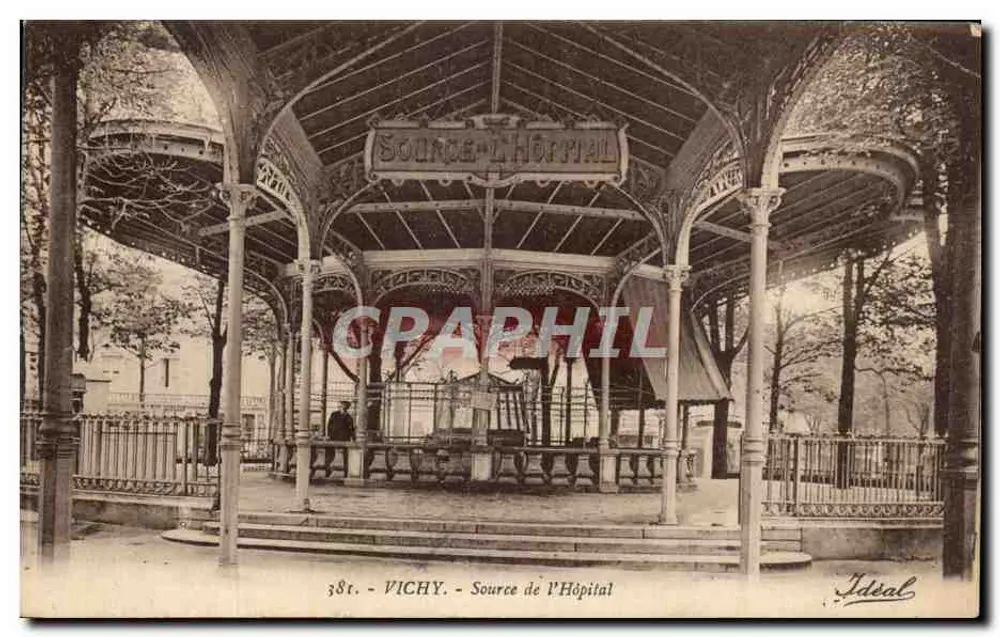 Vichy - Źródło Szpitalne — wydawca Idéal, n° 38r - Awers