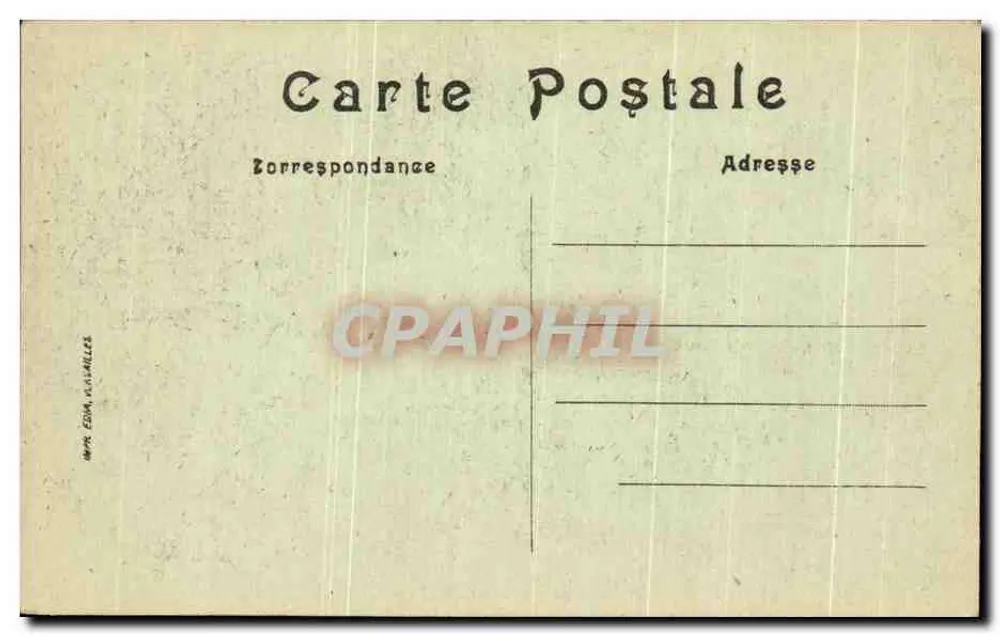 Schlosspark Versailles — Die Parterres von Latone an einem Tag mit großen Wasserspielen — Verlag: Versailles, Nr. 479 - Rückseite