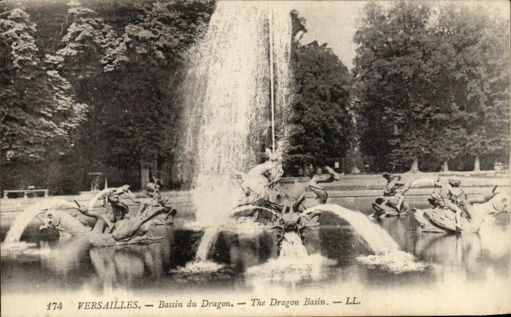 Versailles — Bassin do Dragão — LL. — n° 174 - Frente