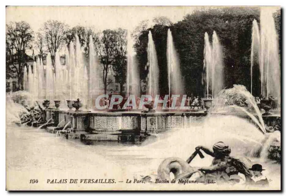 Schloss Versailles — Der Park — Bassin des Neptun — LL. — n°194 - Vorderseite
