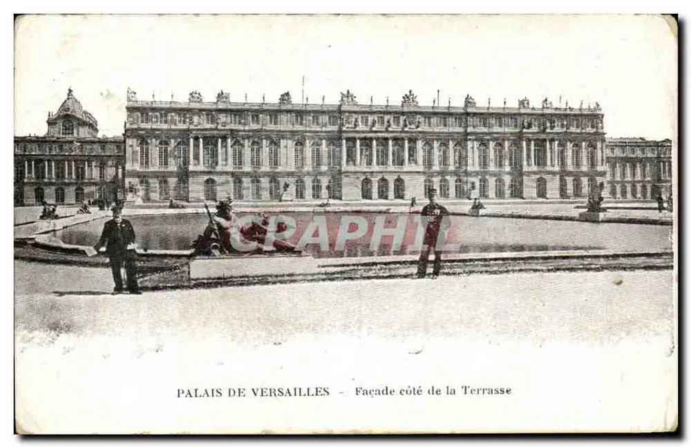 Palais de Versailles — Façade côté de la Terrasse — Levé Fils et Cie, Paris - Recto