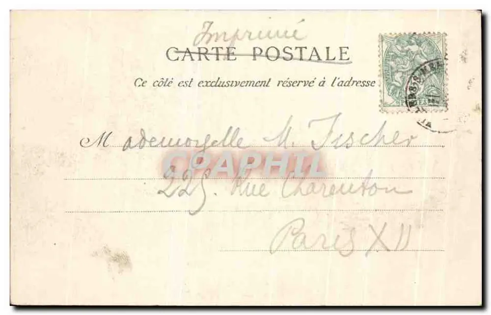 Houlgate-Villers (Calvados) — Les Vaches noires — Béthancourt, Verlag, Caen (deposited) n°278 - Rückseite