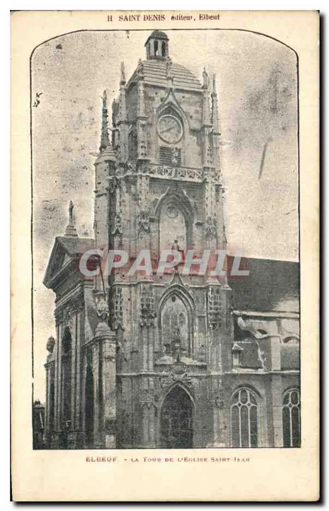 Elbeuf - La Tour de l'Église Saint-Jean — Verlag H. Saint Denis, Elbeuf - Vorderseite
