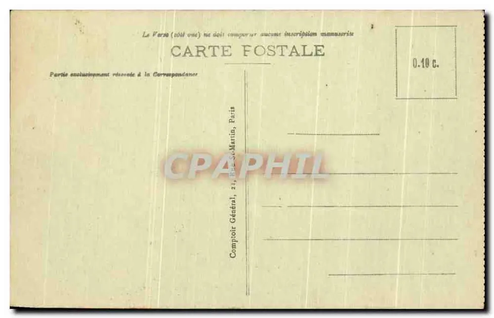 Souain — Aussicht auf den Militärfriedhof — Edition Plomion, papeterie, Snippes, n°376 - Rückseite
