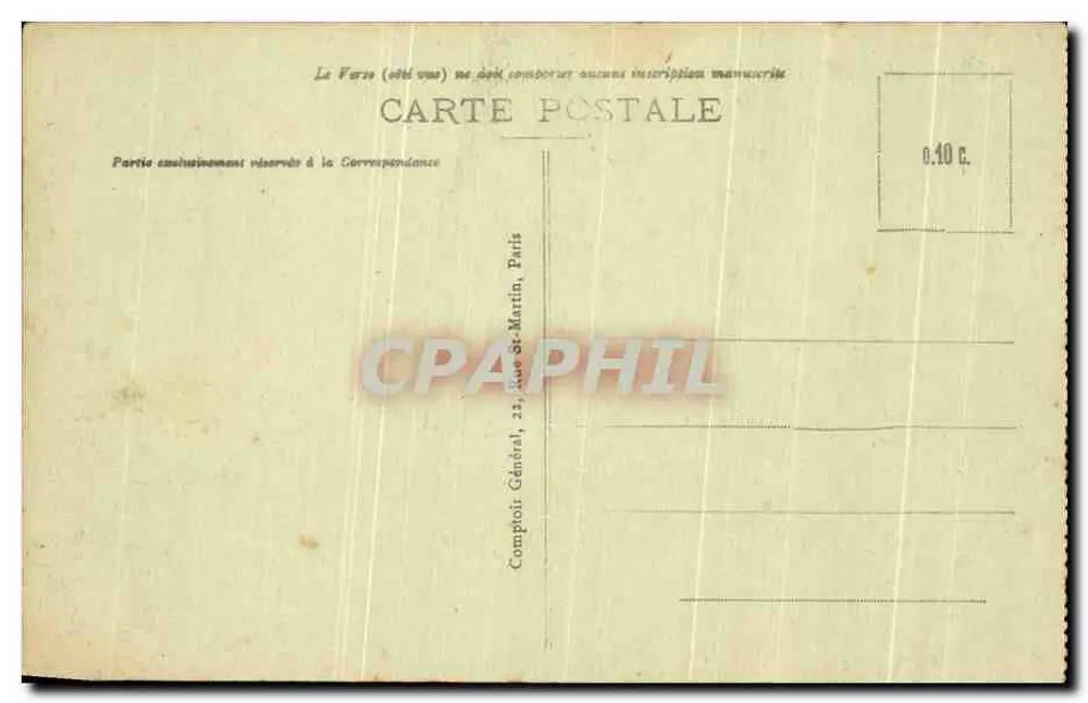 SOUAIN - Amerikanisches Kriegsdenkmal — Verleger: Compagnie Générale, Paris, Nr. 368 - Rückseite