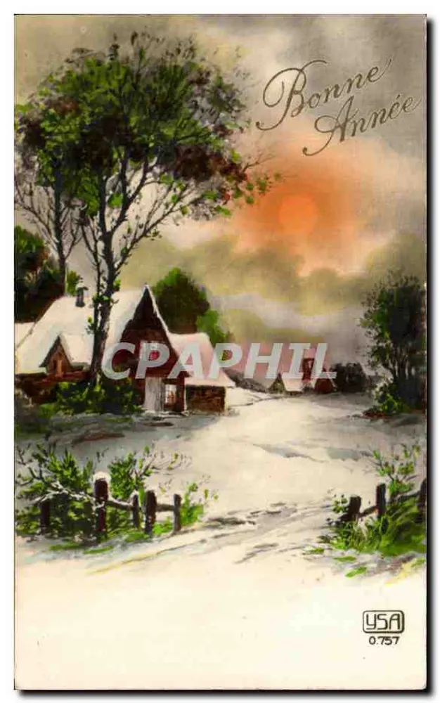 Winterlandschaft — Frohe Weihnachten — USA 0.757 - Vorderseite