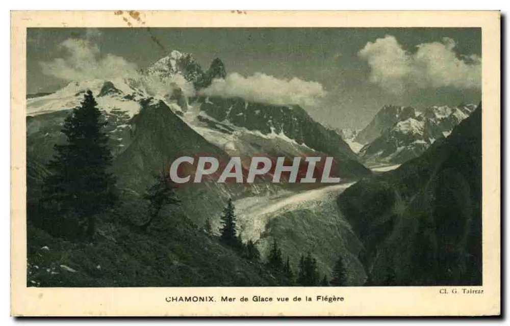 Chamonix. Mer de Glace von der Flégère aus — CL. G. Tairraz - Vorderseite