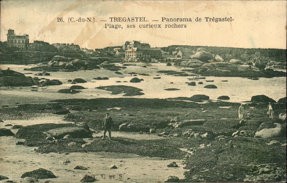 Trégastel — Panorama von Trégastel-Plage, seine merkwürdigen Felsen — Verlag C. et S. - Vorderseite