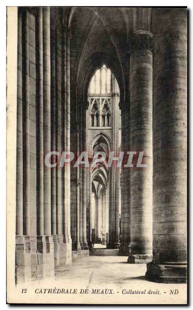 Catedral de Meaux — Lateral direito — ND - Frente