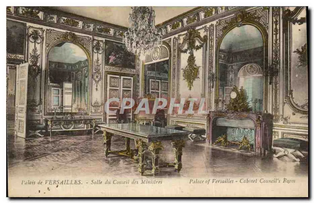 Schloss VERSAILLES. - Salle du Conseil des Ministres — Verleger Moreau, Nr. nicht sichtbar - Vorderseite
