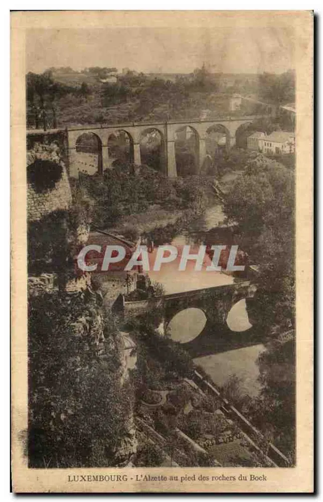Luxemburg - Die Alzette am Fuße der Bockfelsen — C. Schabren, Kunstphotograf - Vorderseite