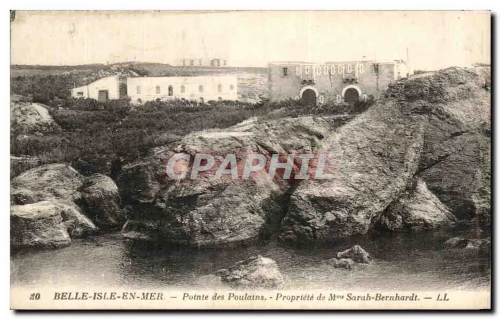 Belle-Île-en-Mer — Pointe des Poulains — Eigentum von Madame Sarah-Bernhardt — LL - Vorderseite